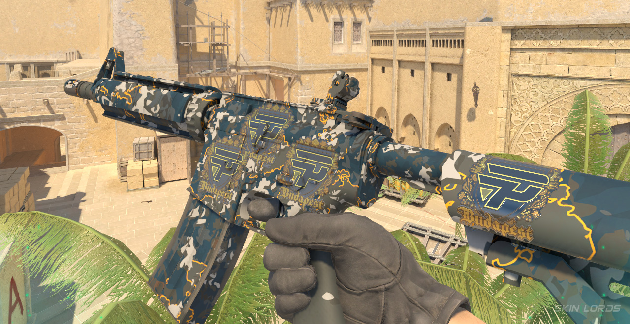 M4A4 Global Offensive + 4x paiN Gaming (Gold) Budapest 2025 pain gaming budapest sticker craft