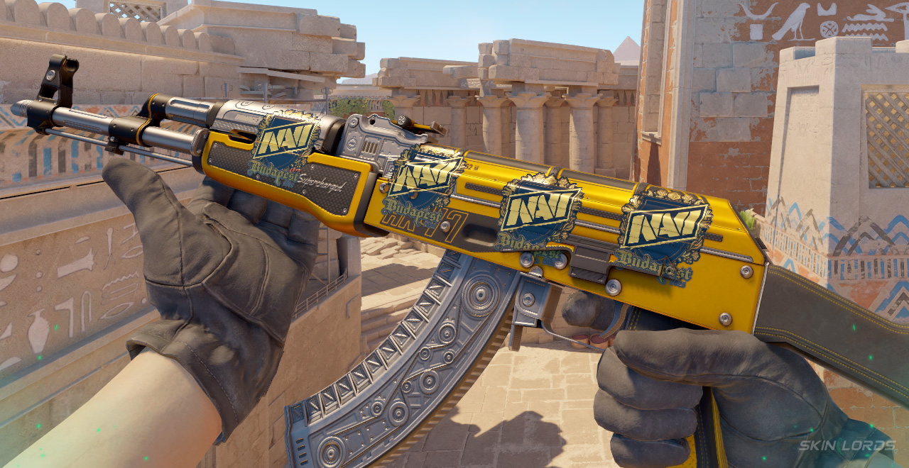 AK-47 Fuel Injector+ 4x Natus Vincere (Gold) Budapest 2025 natus vincere budapest sticker craft