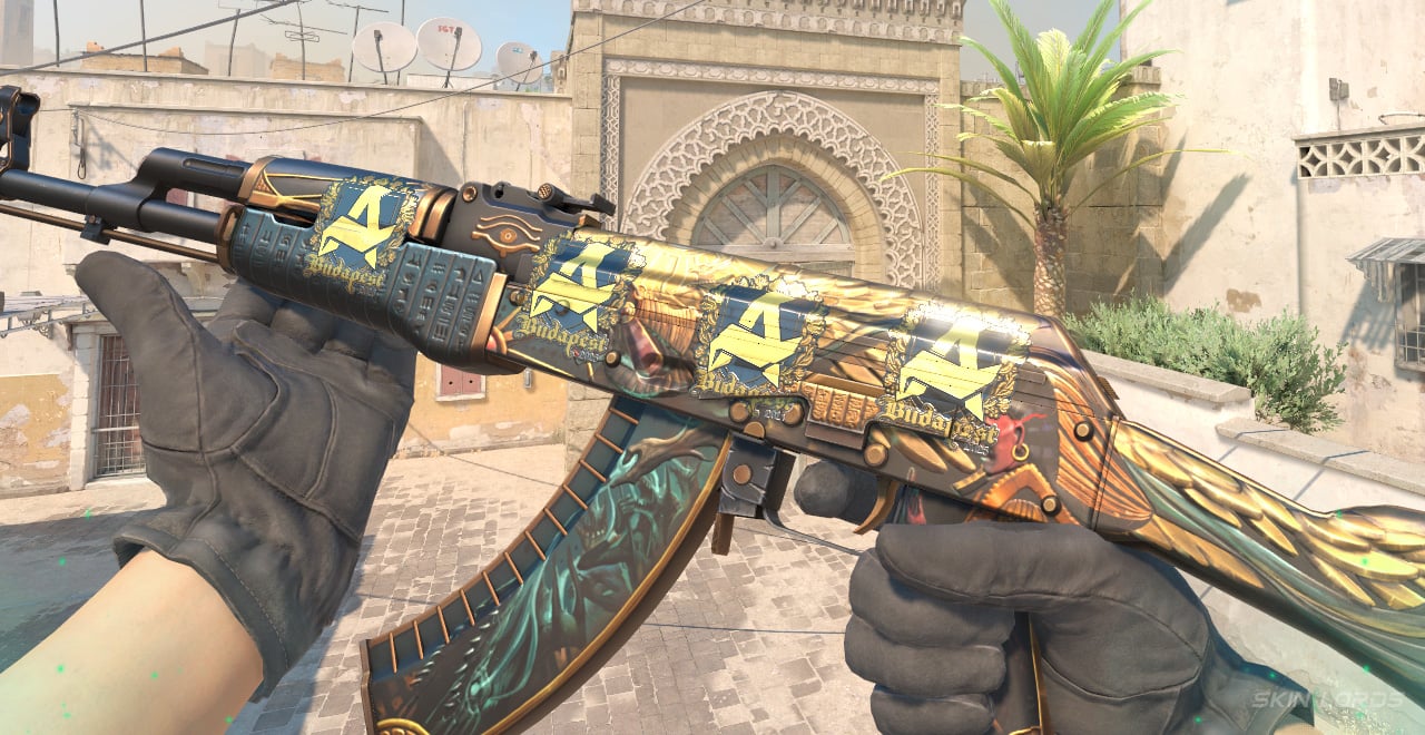 AK-47 Legion of Anubis + 4x Aurora (Gold) Budapest 2025 aurora budapest sticker craft