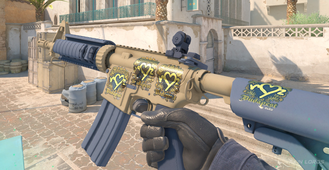 Best M4A4 Sticker Position Default 4x