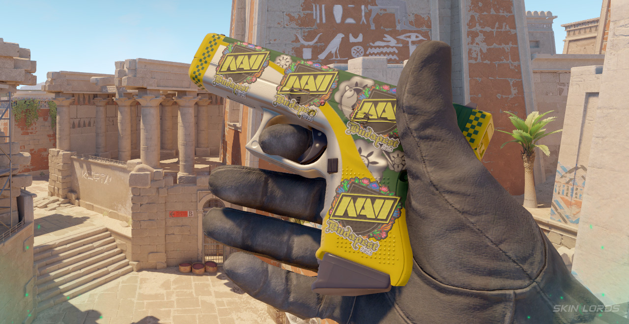 Glock-18 Glockingbird + 4x Natus Vincere (Embroidered) Budapest 2025 natus vincere budapest sticker craft