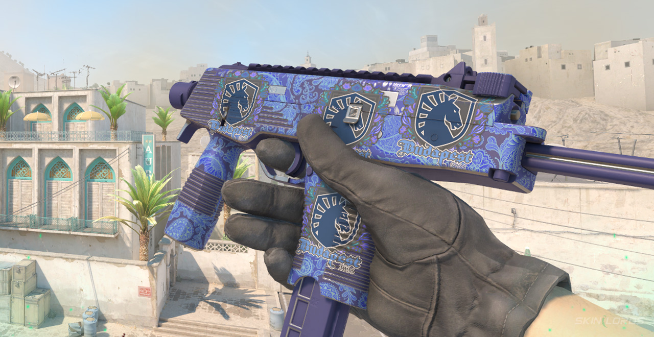 MP9 Cobalt Paisley + 4x Team Liquid (Paper) Budapest 2025 team liquid budapest sticker craft