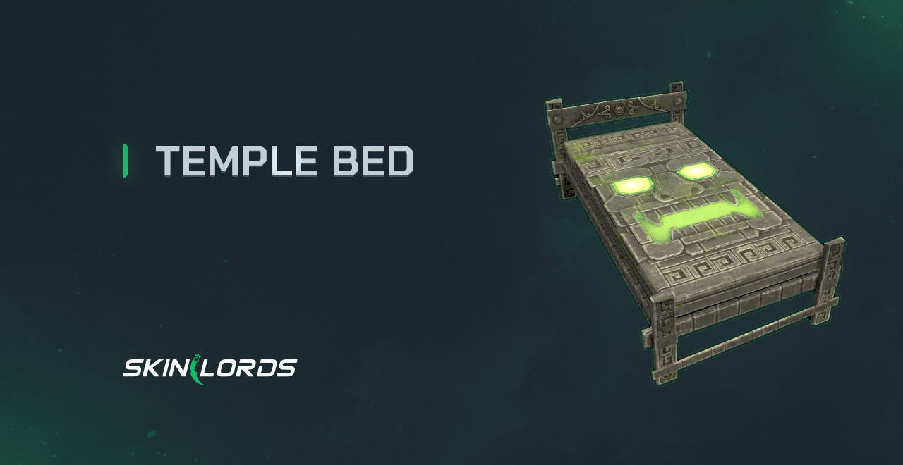 Temple Bed rust item store