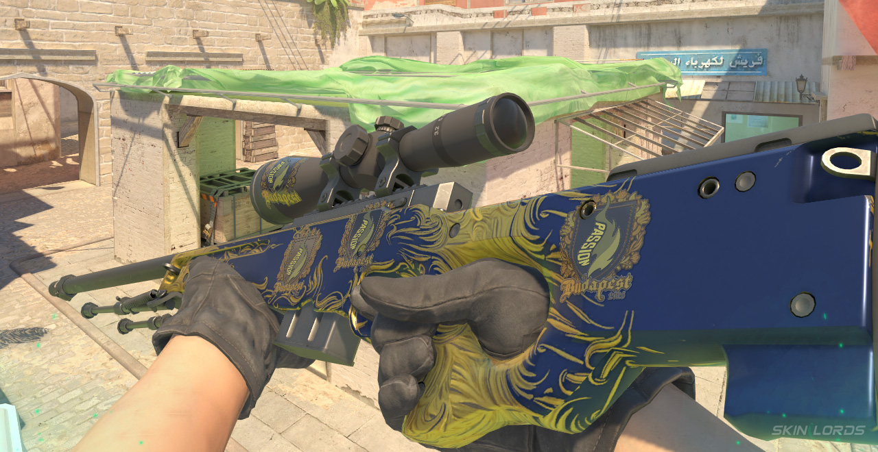 AWP Man o' War + 4x Passion UA (Gold) Budapest 2025 passion ua budapest sticker craft