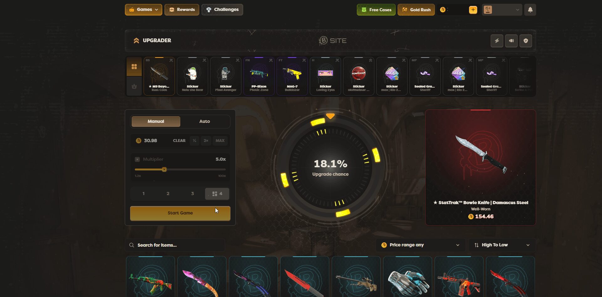 B.Site CS2 Skin Upgrader