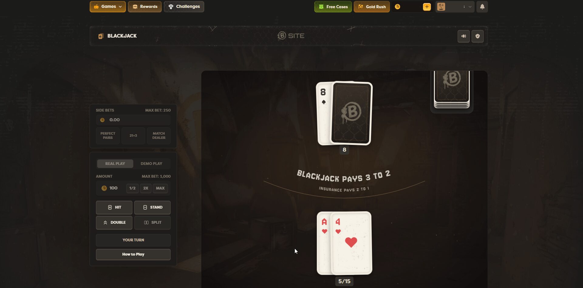 B.Site Blackjack