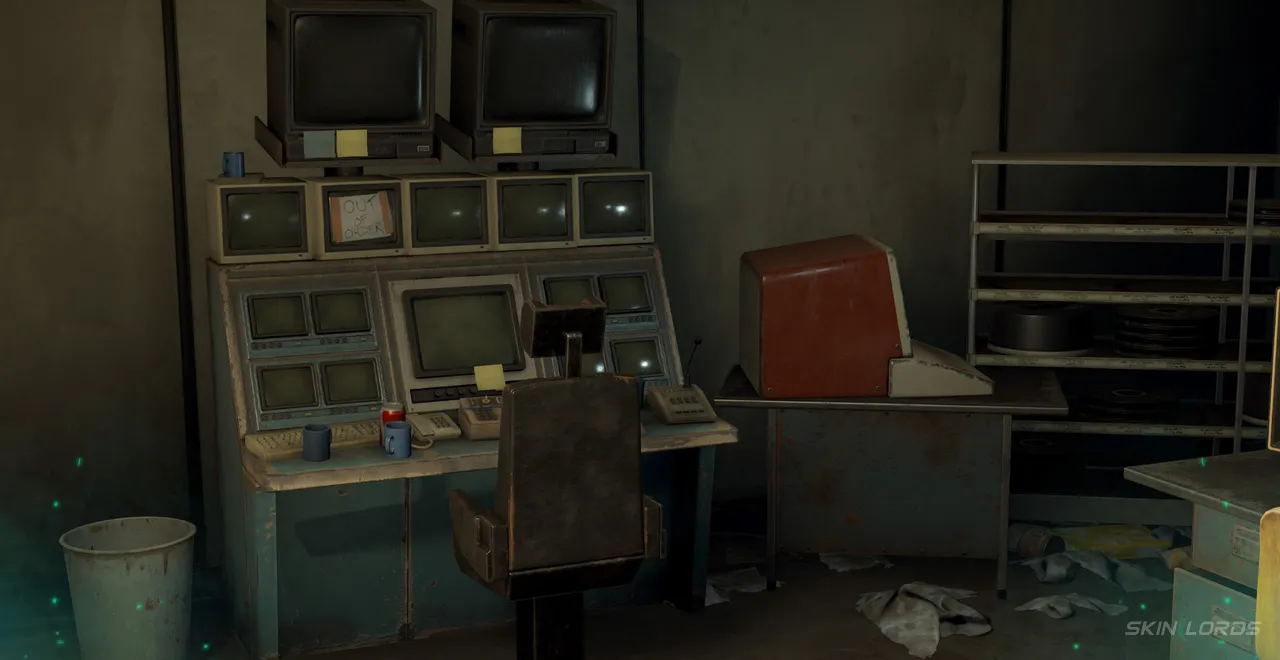 Rust oil rig raid cctv room