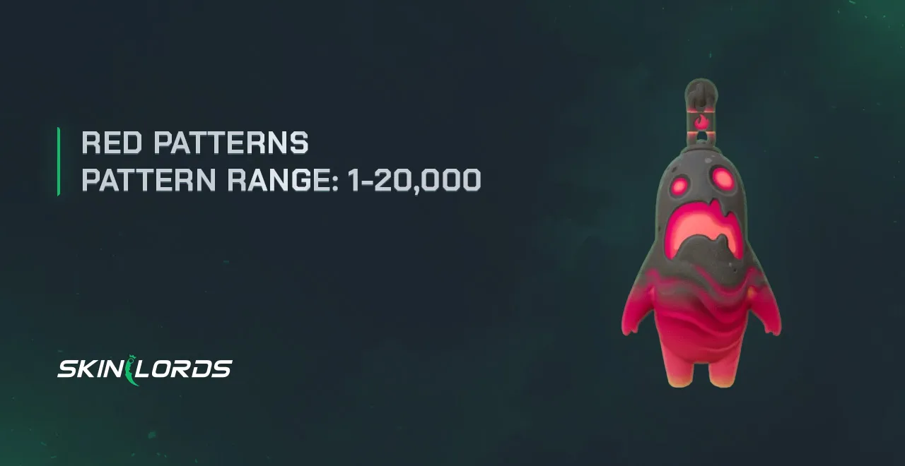 Magmatude Charm Red Patterns