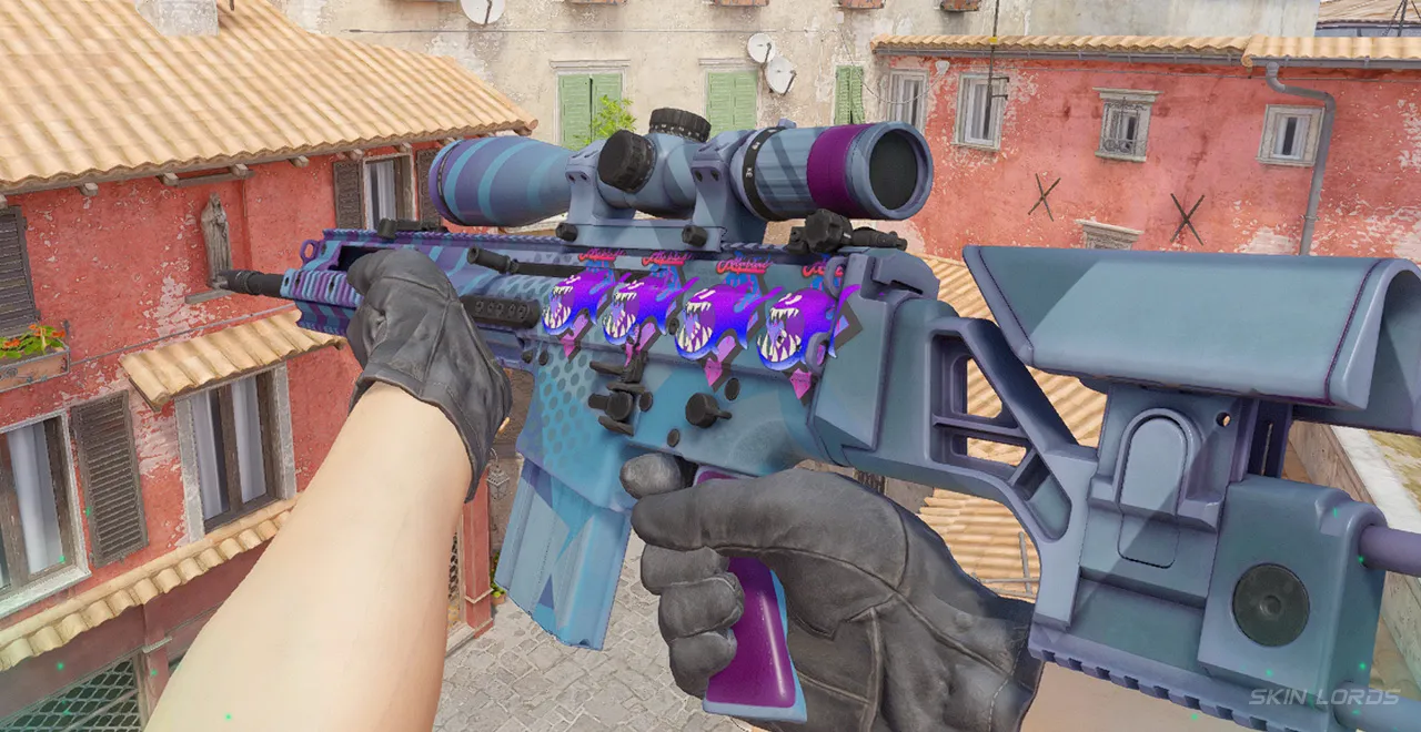 Best SCAR-20 Sticker Position: Straight 4x