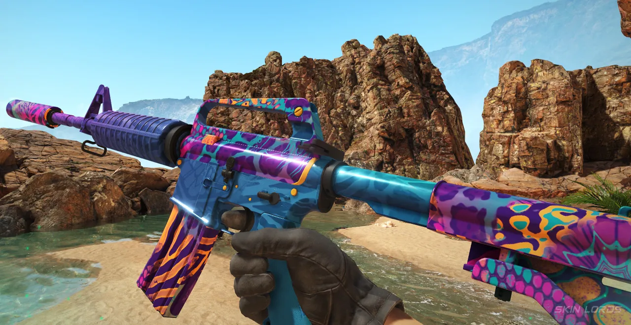 Tier 1 M4A1-S Party Animal Blue Leopard Pattern: #494