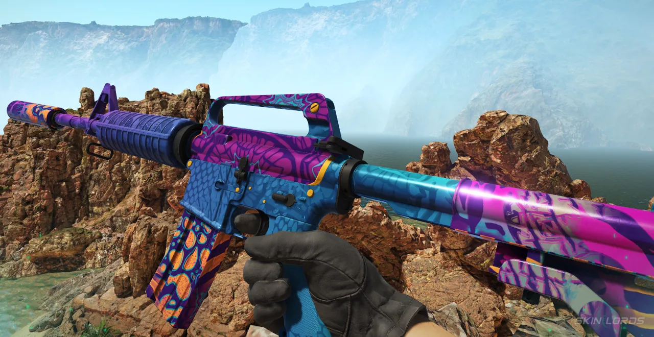 Tier 1 M4A1-S | Party Animal Purple Web Patterns