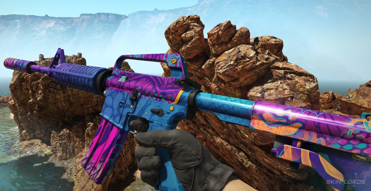Tier 2 M4A1-S| Party Animal Purple Web Patterns