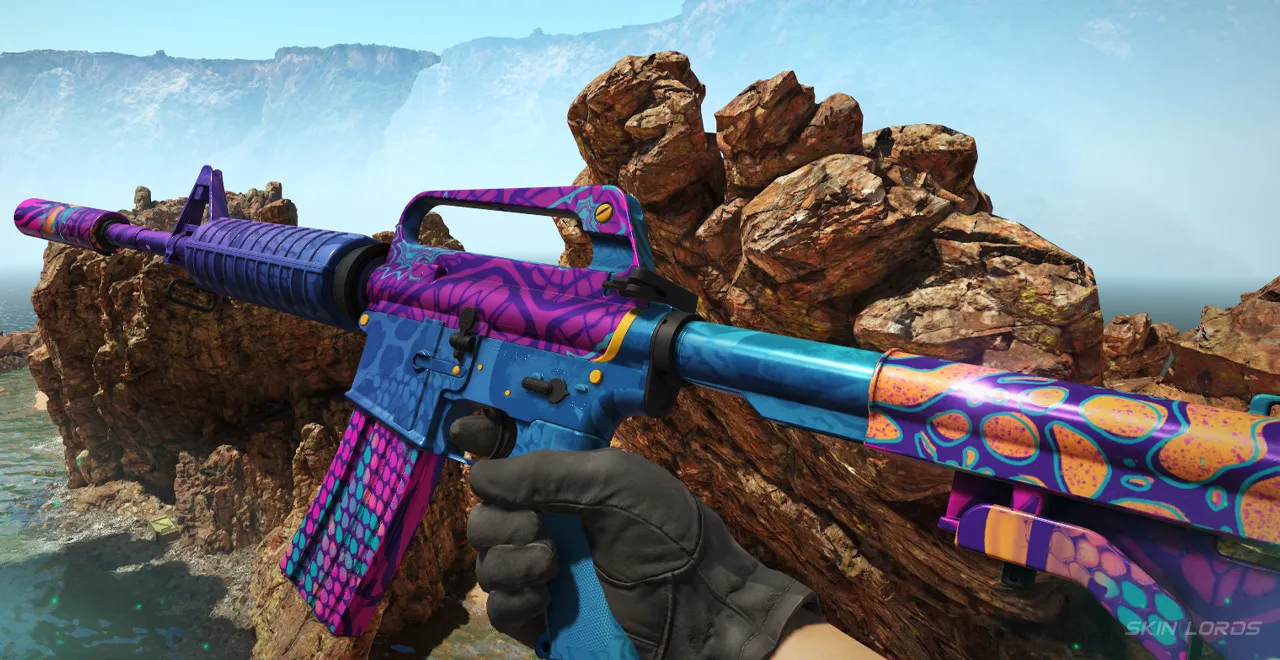 Tier 3 M4A1-S| Party Animal Purple Web Patterns