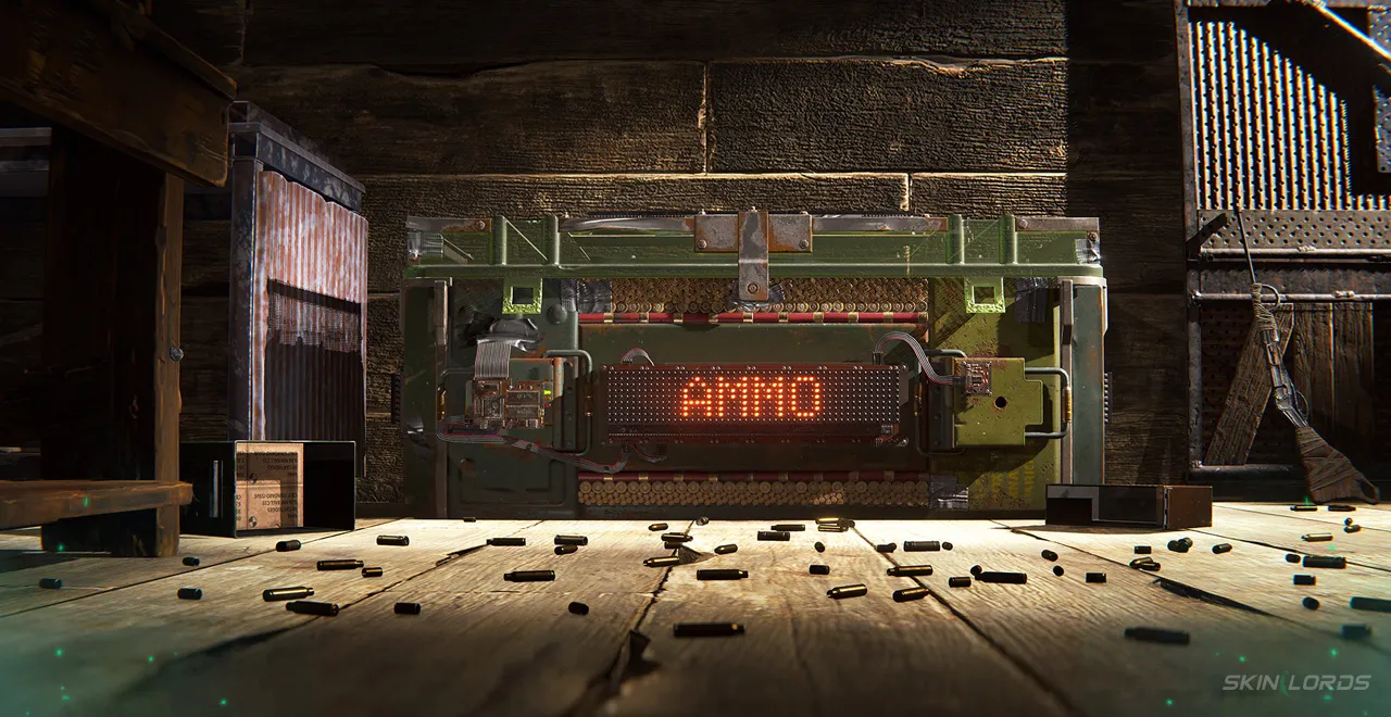 rust Ammo Large Wood Box