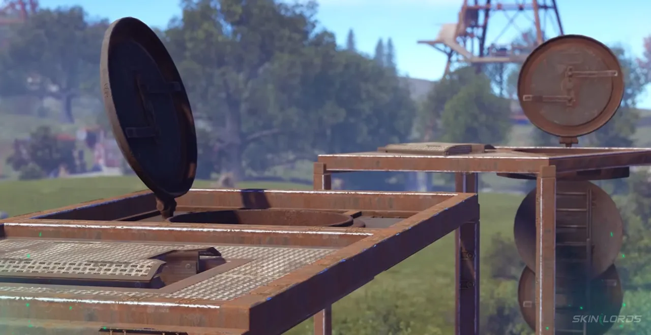 rust new Armored Ladder Hatch