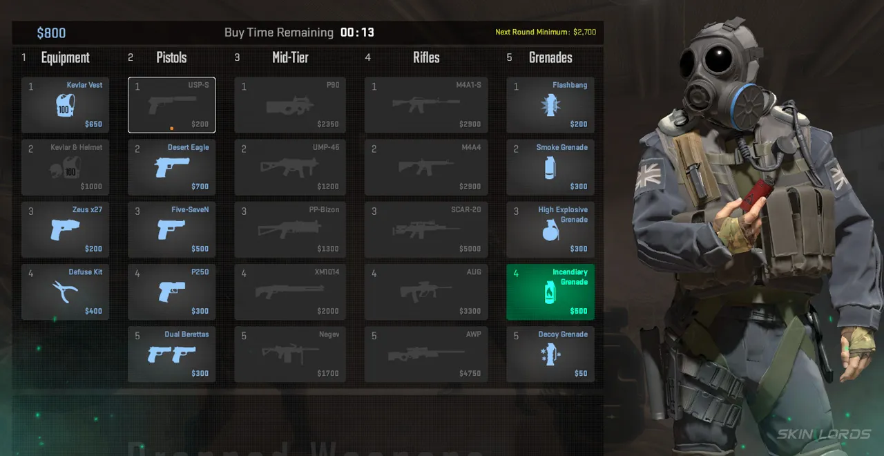 cs2 incendiary grenade