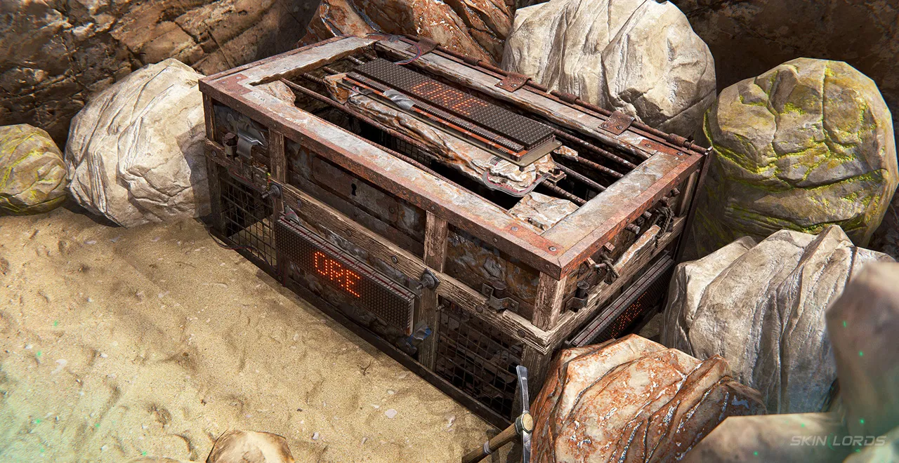 rust Ore Large Wood Box