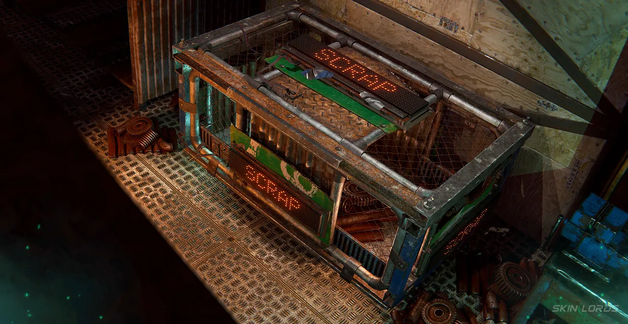 rust Scrap Large Wood Box