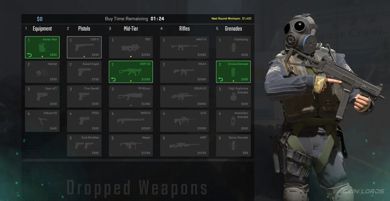 Typical Counter-Strike Force Buy Situations