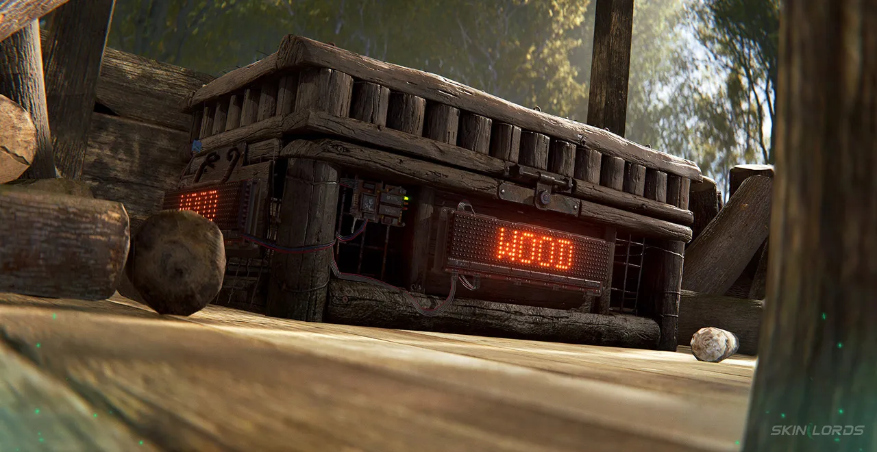 rust Wood Large Wood Box