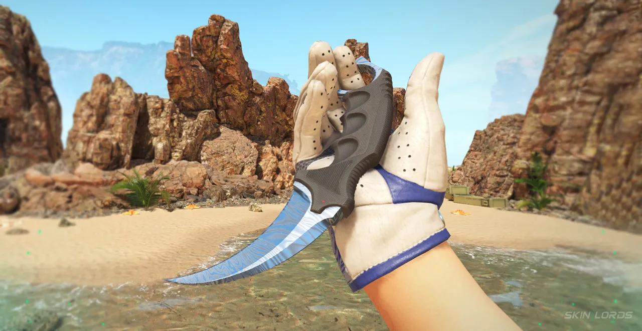Driver Gloves Wave Chaser + Karambit Damascus Steel