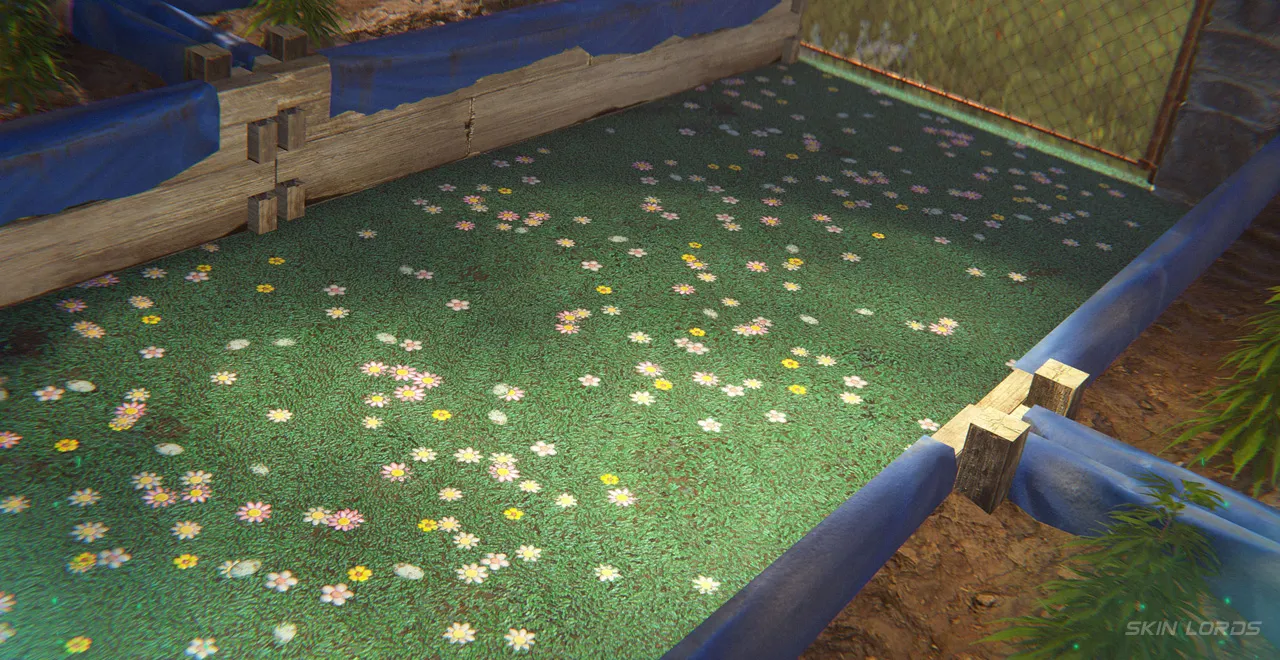 rust Easter Grass floor wallpaper