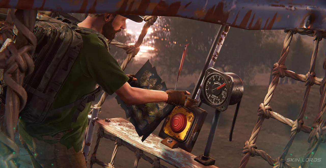 rust Hot Air Balloon Altimeter