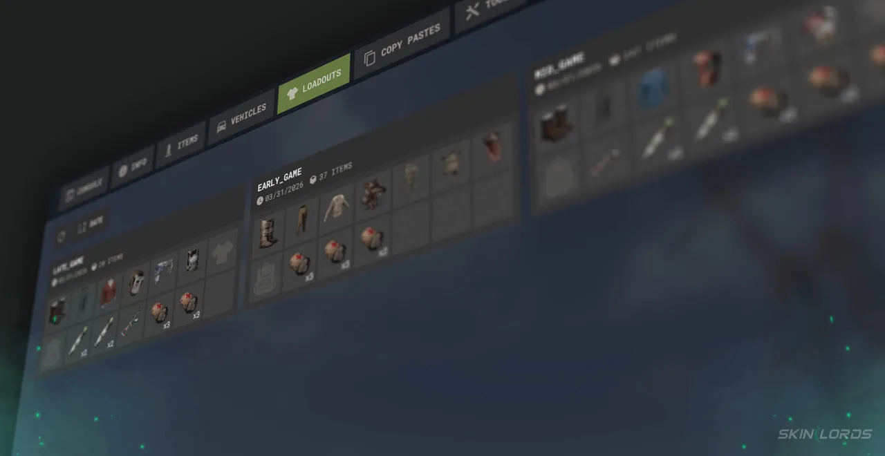 rust F1 Menu Redesign Loadouts