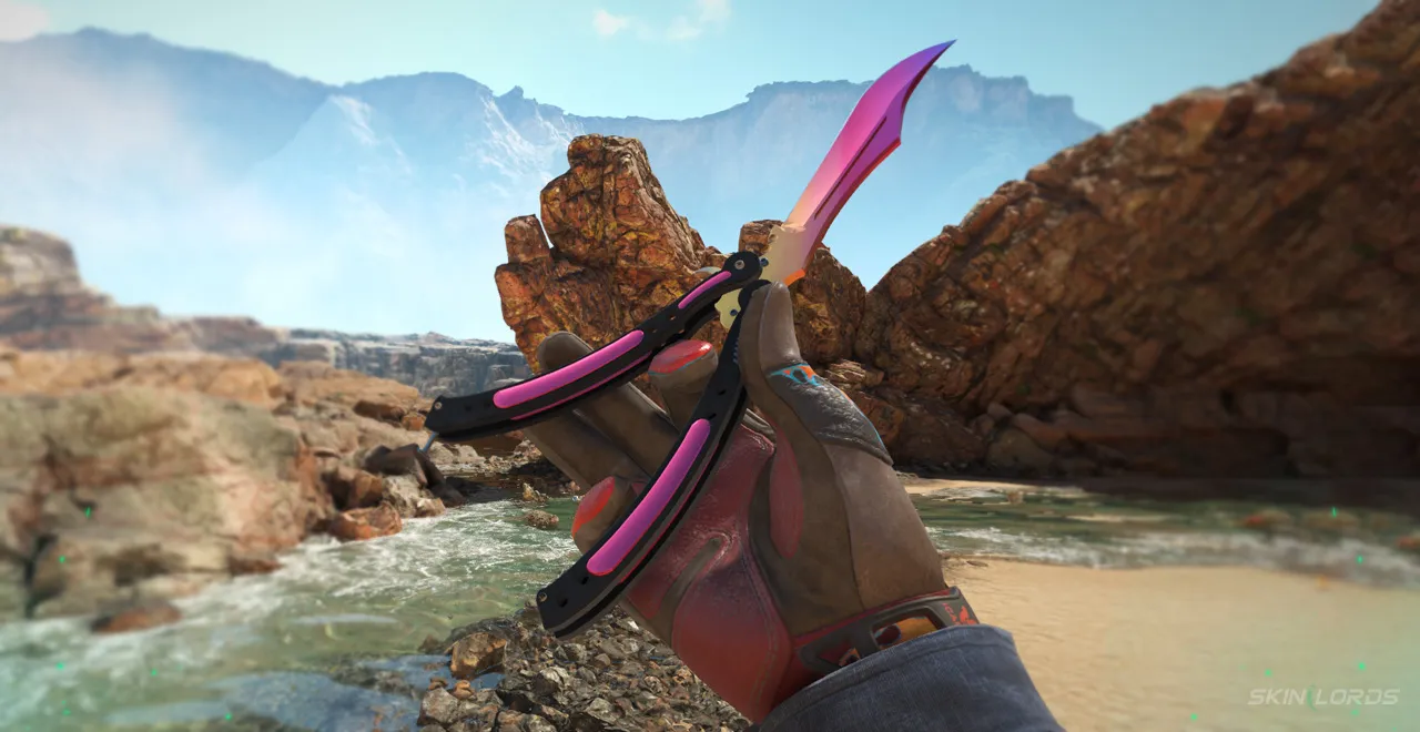 Sport Gloves Blaze + Butterfly Knife Fade