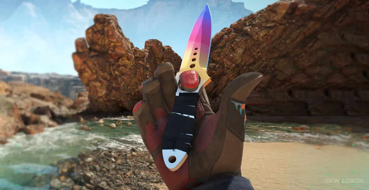 Sport Gloves Blaze + Skeleton Fade