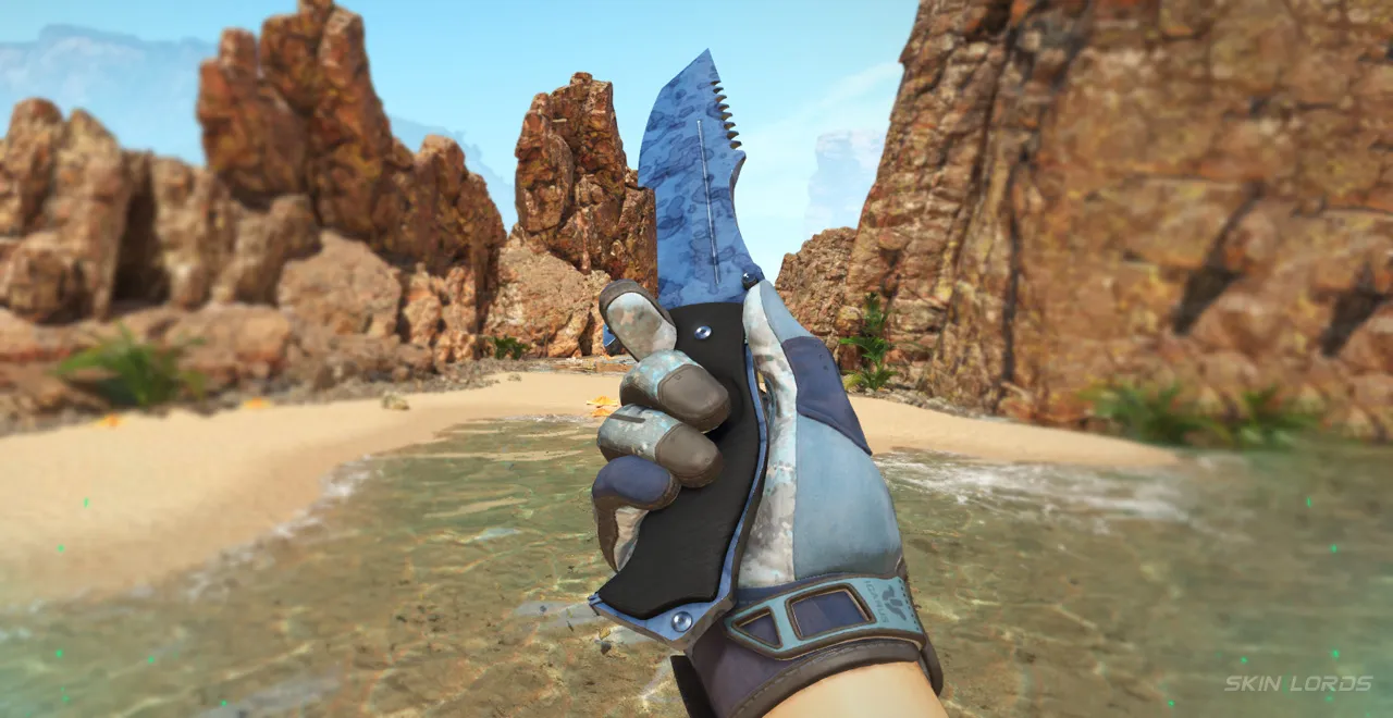 Sport Gloves Frosty + Huntsman Knife Stained