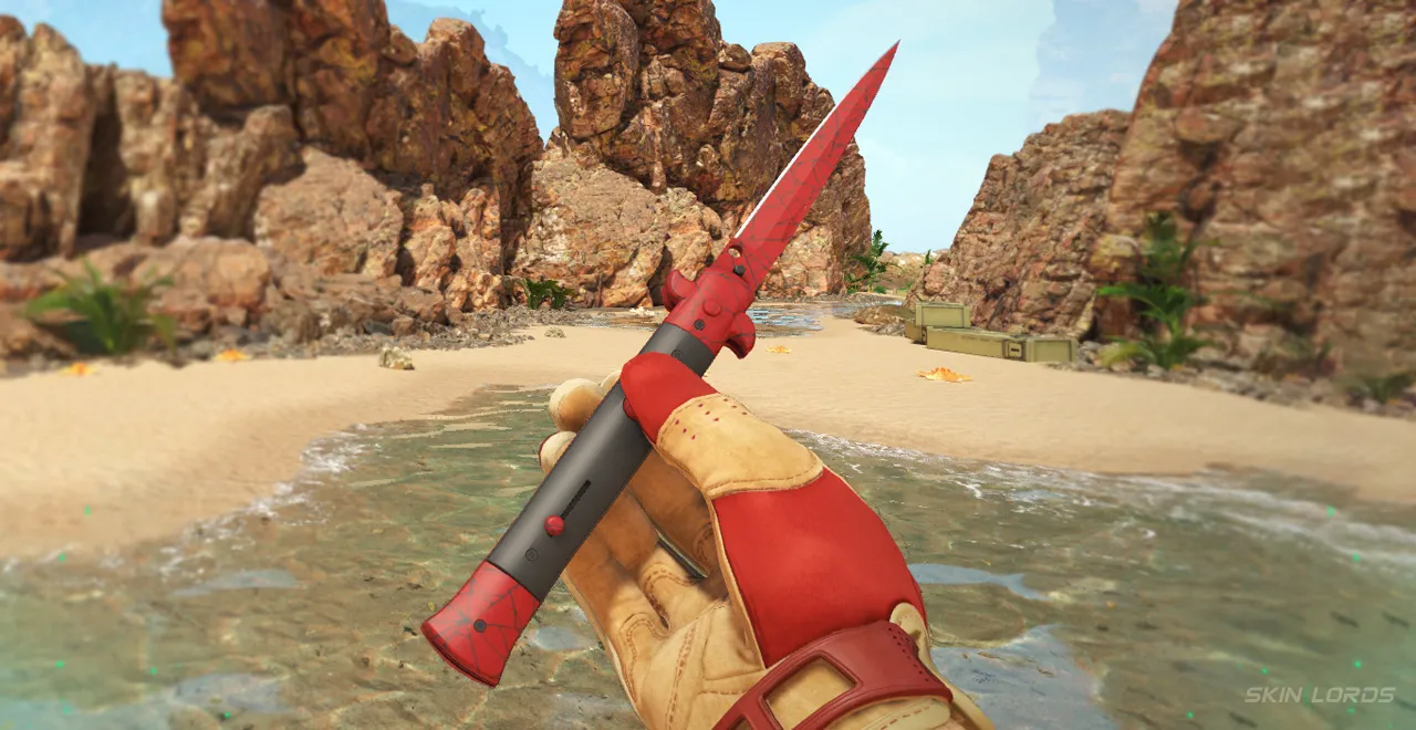 Sport Gloves Red Racer + Stiletto Crimson Web