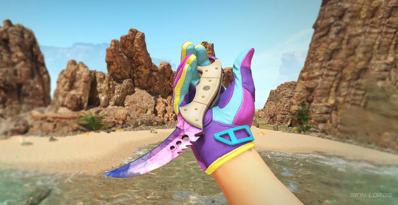 Sport Gloves Ultra Violent + Talon Knife Doppler Phase 1