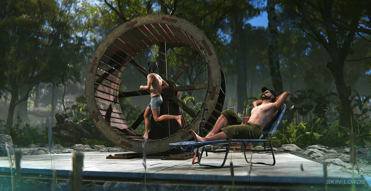 rust Water Wheel