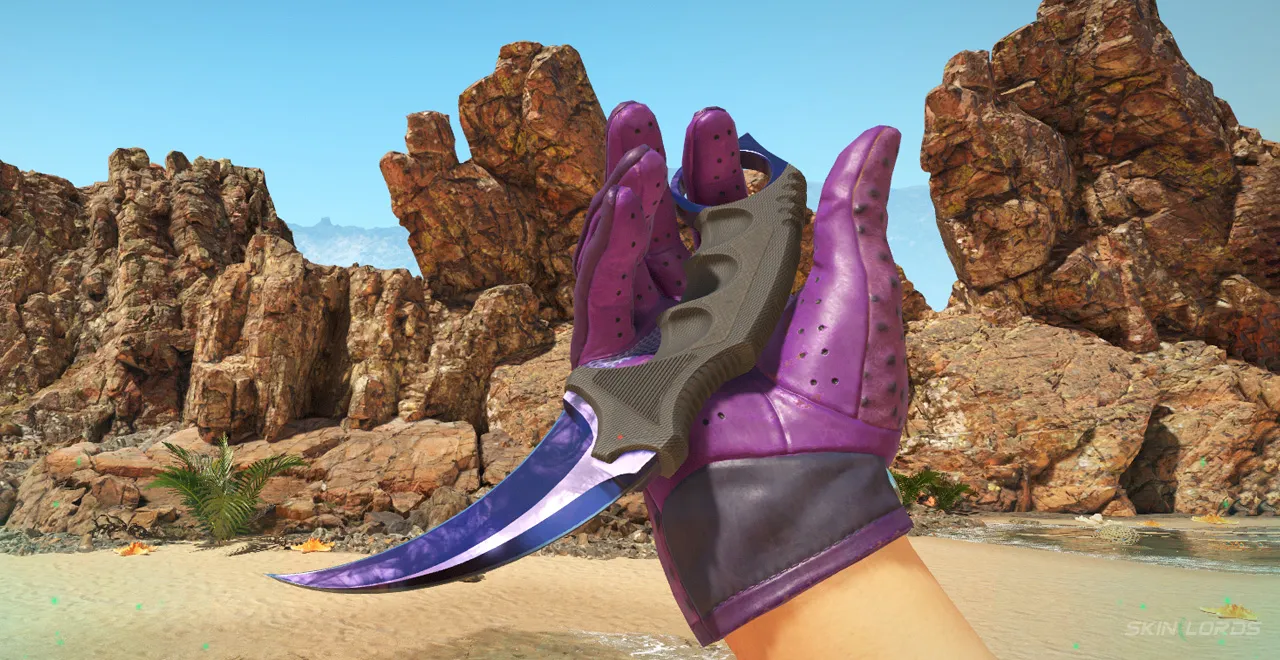 Best CS2 Knives for the Driver Gloves Plum Quill - Driver Gloves Plum Quill + Karambit Black Pearl