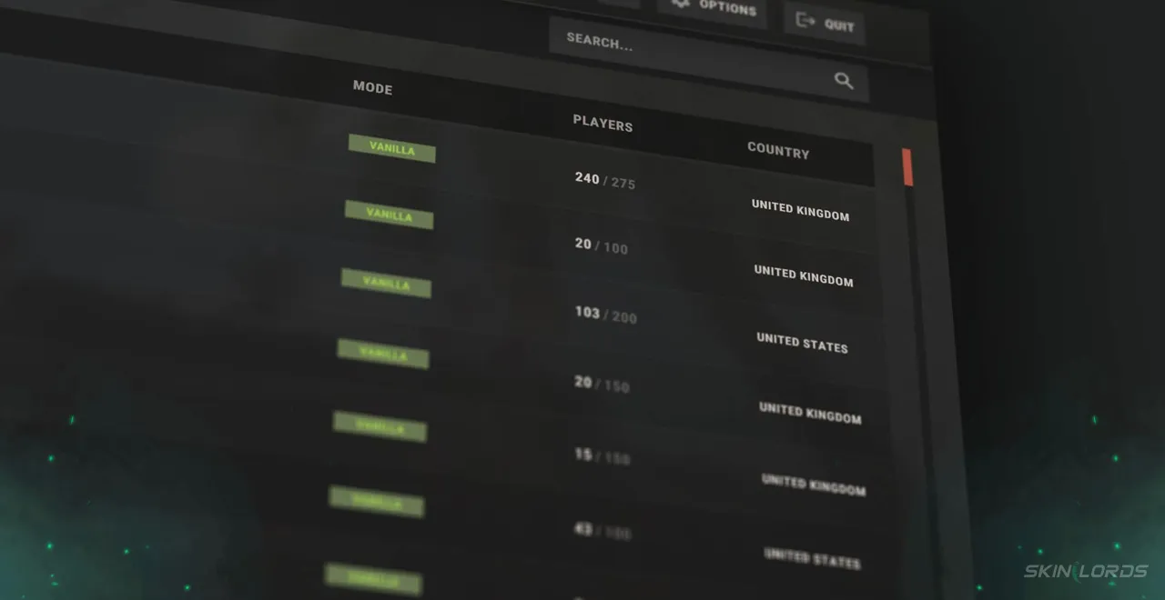 rust Server Browser Changes