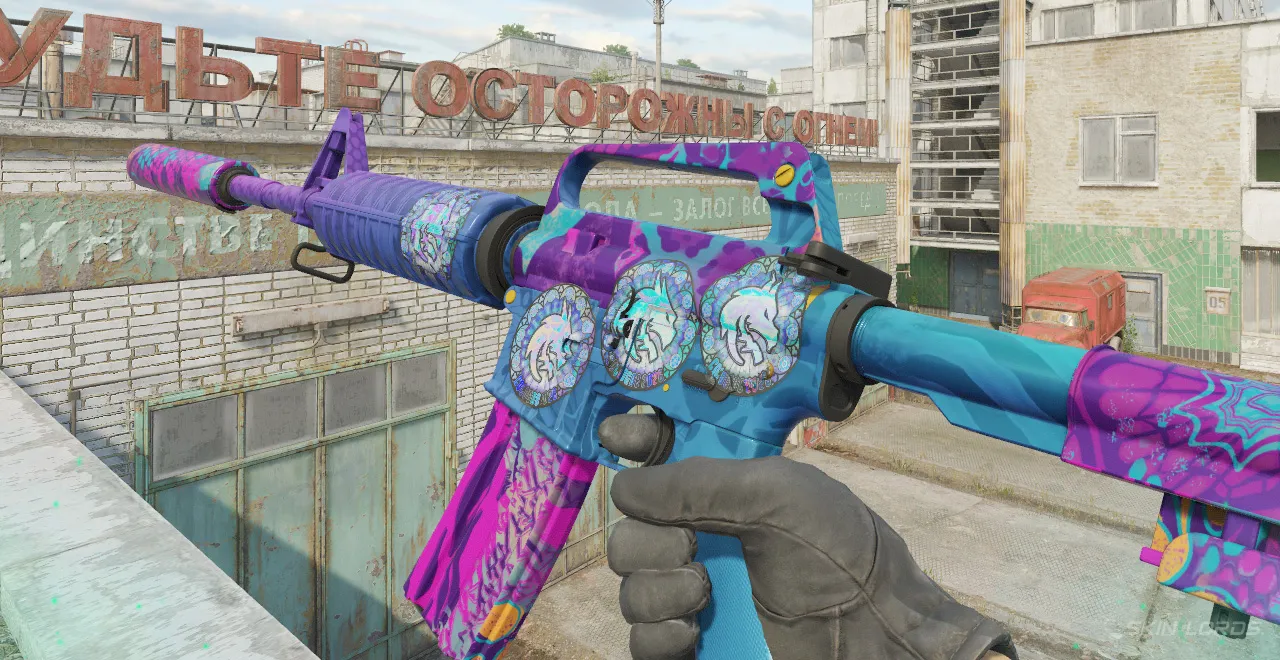 Best Team Spirit (Holo) Cologne 2026 Sticker Craft
M4A1-S Party Animal + 4x Team Spirit (Holo) Cologne 2026