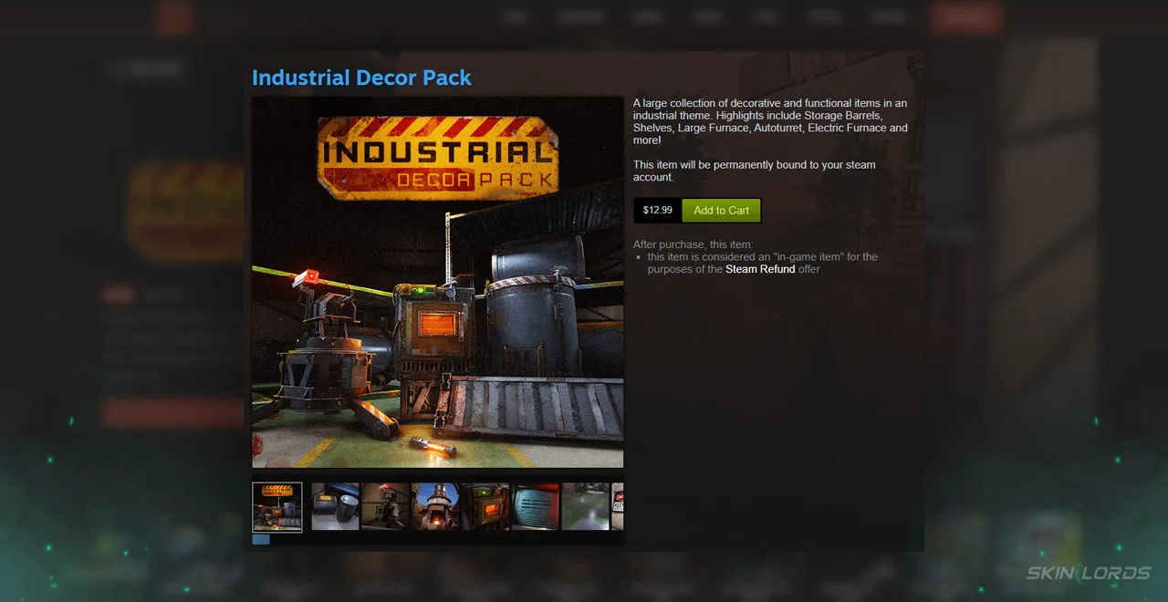 How to Purchase The Rust Industrial Decor Pack DLC