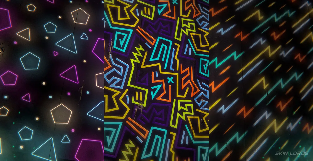 Neon Shapes (3 Variants)