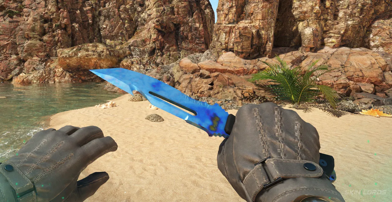 Survival Knife Case Hardened Blue Gem