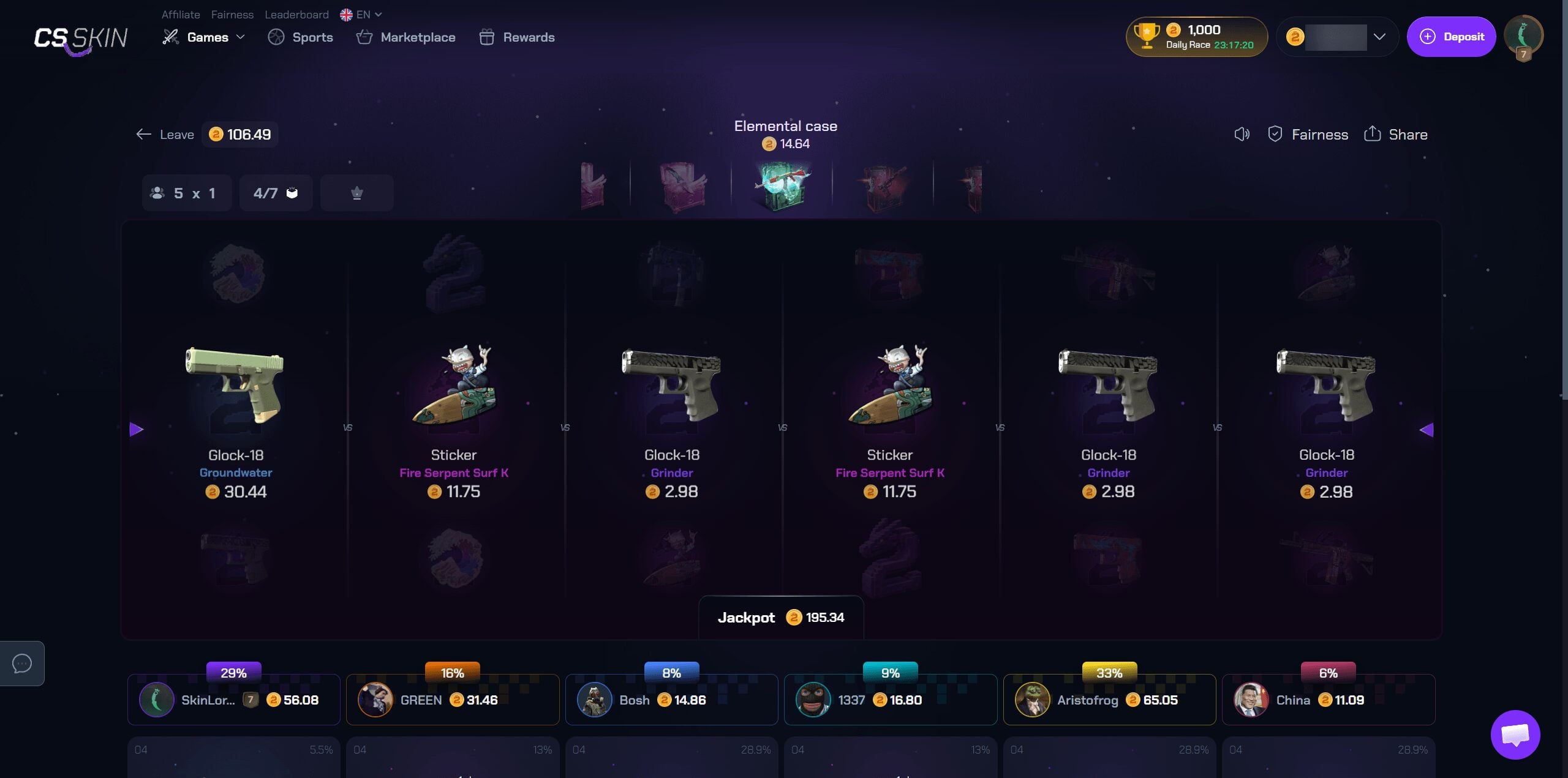 CS2skin case battles