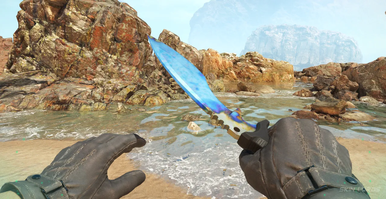 Tier 2 Kukri Knife Blue Gem Patterns, Pattern 130