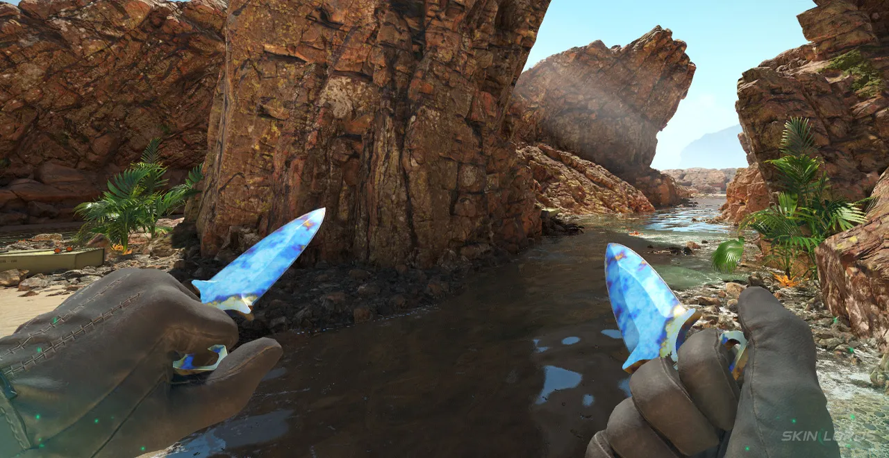 Tier 1 Shadow Daggers Blue Gem Case Hardened Patterns - Pattern 56