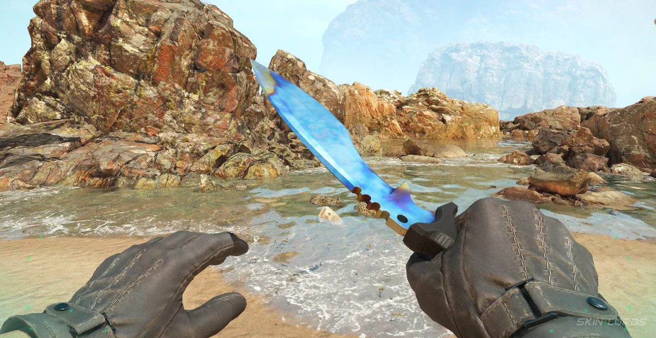 Tier 1 Kukri Knife Blue Gem Patterns, Pattern 652