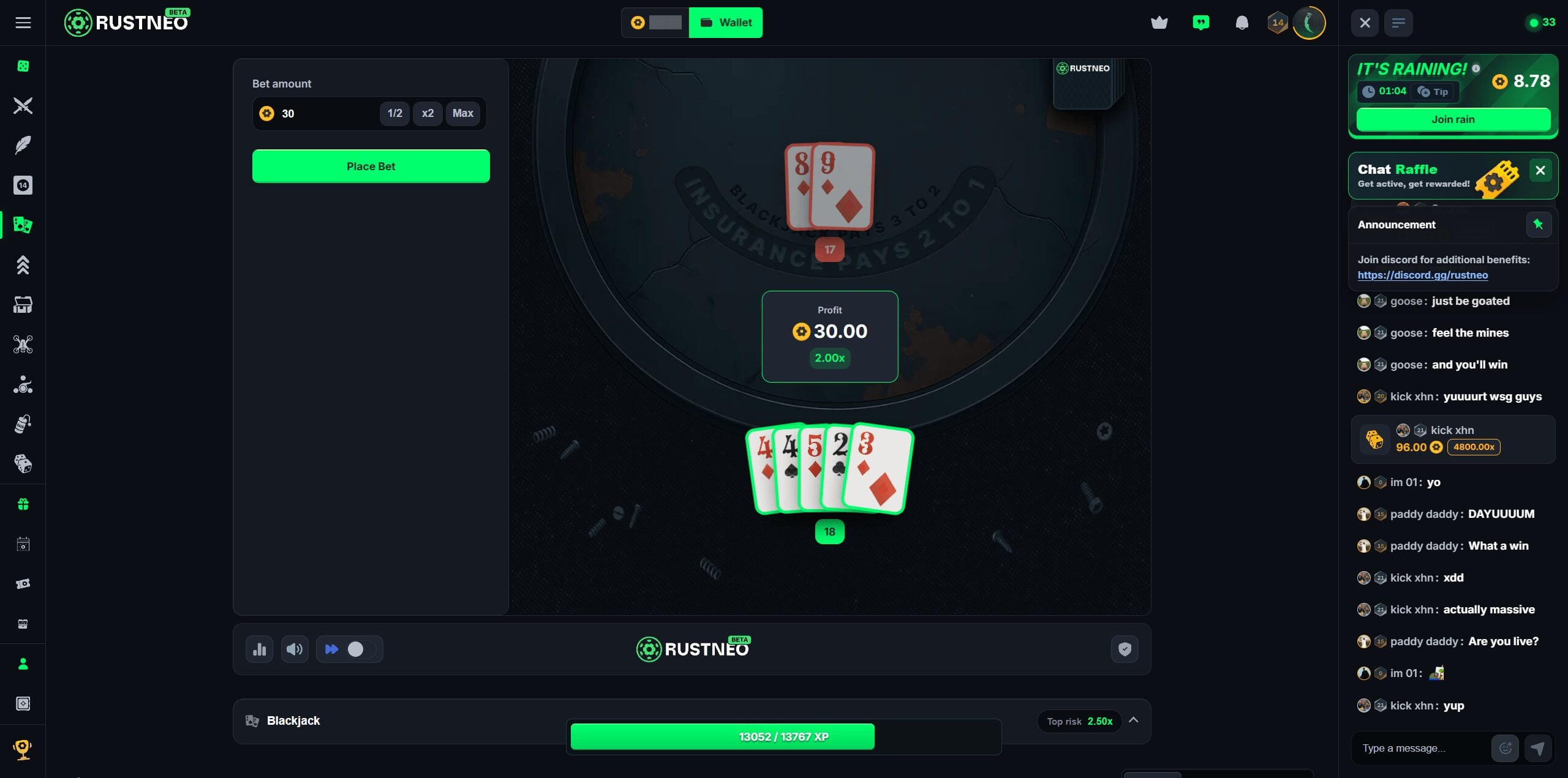 RustNeo BlackJack