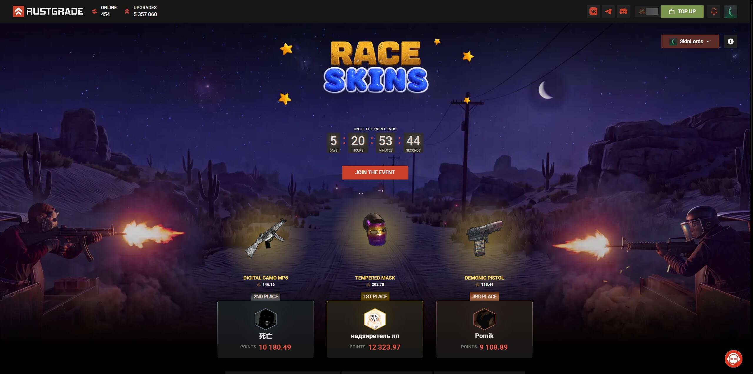 Rustgrade Leaderboard