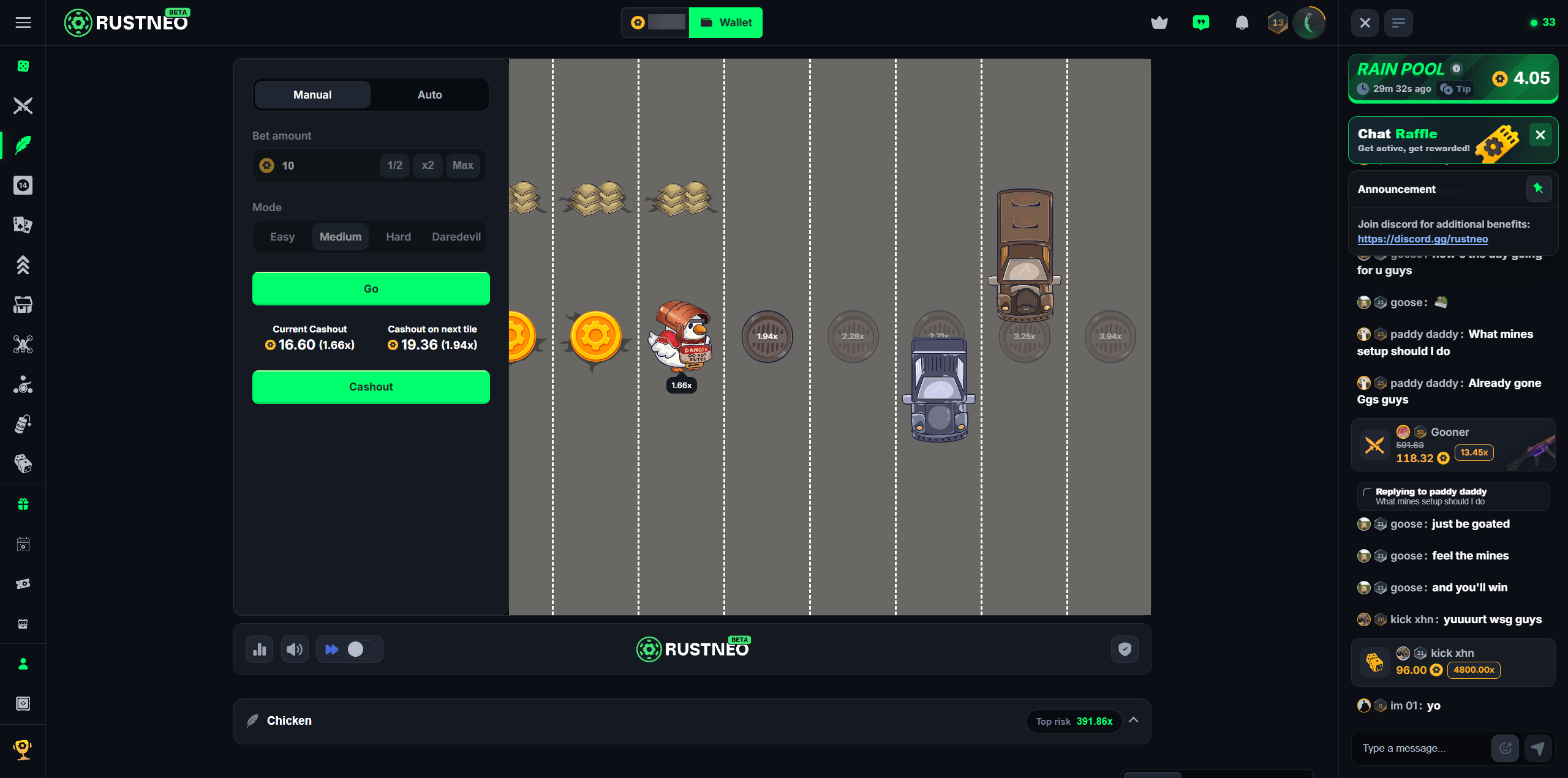 RustNeo Chicken Game