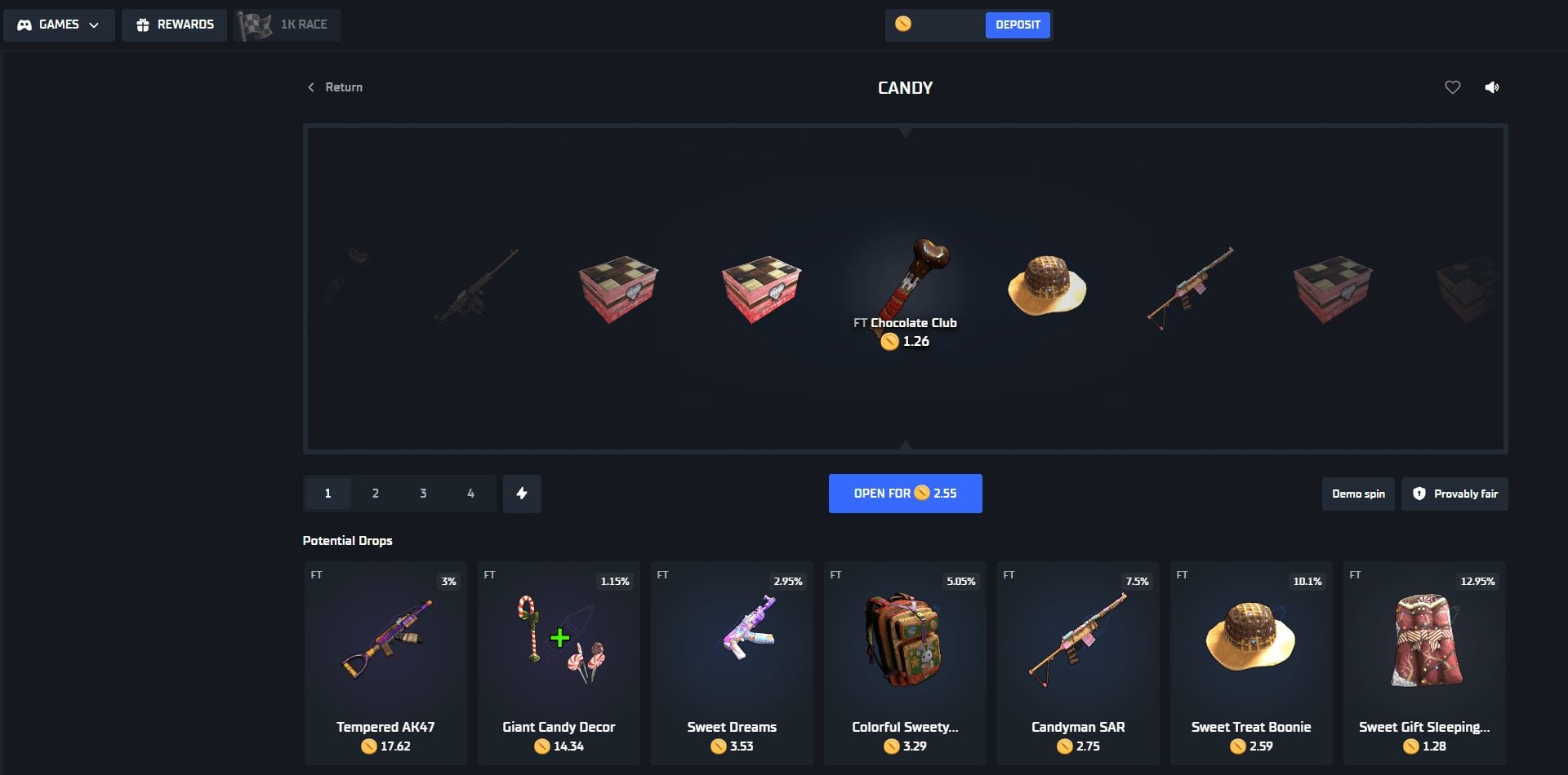 Raided.gg Case Battles